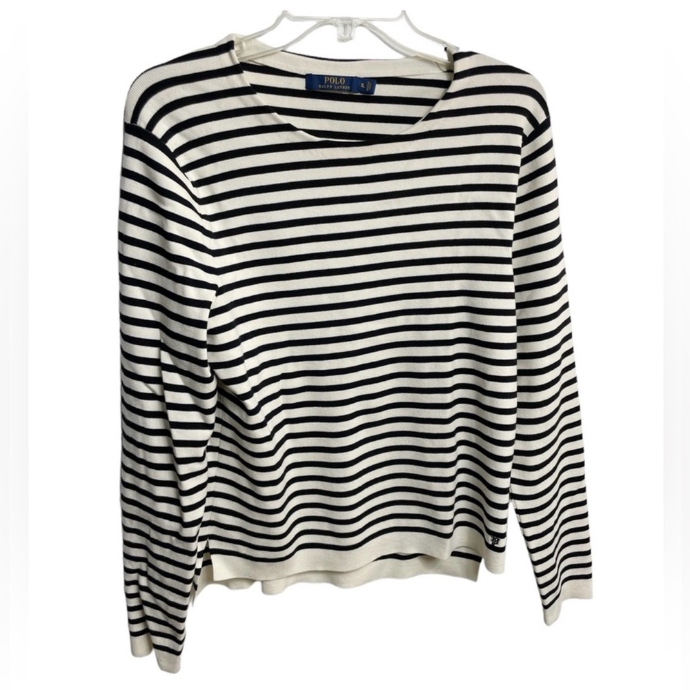 Polo Ralph Lauren Stretch Sweater Top Stripes